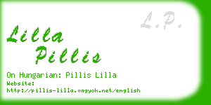 lilla pillis business card